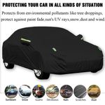S/M/L FULL CAR COVER HEAVY DUTY WATERPROOF BREATHABLE UNIVERSAL FOR HATCHBACK UK