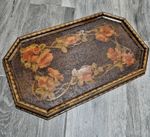 Art Nouveau, Edwardian Antique Decorative Serving Tray
