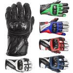 RST Stunt III Mens Motorcycle Gloves Short Leather Motorbike Sports Bike Glove