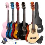 MAX SoloArt Junior Classic Acoustic Guitar 1/4 Set with Bag, Tuner and Strings