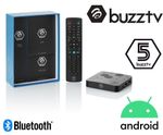 Buzztv XRS 4500 MAX 4K UHD Android 9 4GB Ram 128GB Gigabit LAN Bluetooth Remote