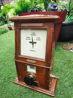 ANTIQUE N.E.R. TEAK CASED TYERS  SINGLE LINE BLOCK INSTRUMENT