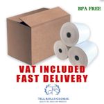 Thermal Till Rolls 80 x 80mm Receipt Paper  (Box of 60)