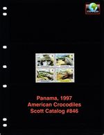 $7.50 Scott Value - 1997 PANAMA Crocodiles Central America scarcer CV MNH NH UMM