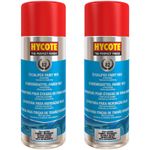 Hycote Red Spray Paint Fast-Drying High Heat Brake Caliper 400ml *2