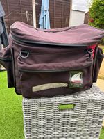 VENTURA Bike-Pack System Rear Rack Pack Bag Large Black/Red Zip Reflective