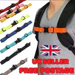 Backpack Retro Fit Sternum Strap Universal Open Loop Rucksack Chest Clip UK NEW