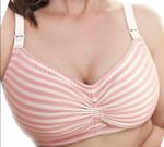Royce Candy Blossom Pink Cream Nursing Bra Non-wired Adjustable Drop Cups 1128