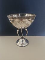 Antique Sterling Silver Engraved Trophy By James Fenton  Birmingham 1936  138g