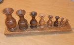 RARE Vintage Danish Graduating Candle Sticks Holders Various Wood Teak Oak 
