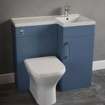 Pastille 900mm L shape Left or Right Corn Blue Vanity Bathroom Furniture Toilet