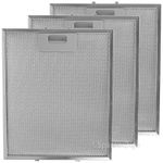 Grease Filters for RANGEMASTER Cooker Hood Metal 300 x 250mm Silver Filter x 3