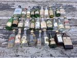 Joblot X 30 Miniature Whisky/Brandy Empty Bottles, Display, Ornament, Etc
