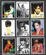 PRINCE MUSIC SINGER SPECIAL STAMPS KYRGYZSTAN MNH POP MUSIC