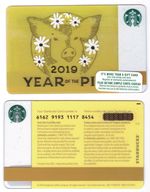 2019 - Year of the Pig Starbucks CANADA RELOADABLE GIFT CARD