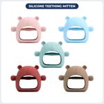 Baby Teething Toy Teething Mitten for Babies Silicone Baby  Anti-Drop 