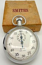 Smiths C.201 Stopwatch – Vintage 1/5th Sec Mechanical Timer – Boxed with Papers