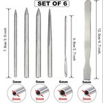 6Pack Paracord Bracelet Stainless Steel Fid Lacing Stitching Needles Tool ZS