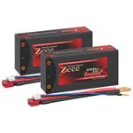 2x Zeee 7.6V 2S Shorty Lipo Battery T 6000mAh HV 120C for RC Car Truck Drone