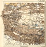 A4 Reprint of Map 1906 1908 Sketch Of Tibet Journeys Dr Sven Hedin