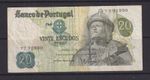 PORTUGAL - 1971 20 Escudos Circulated Banknote (1)