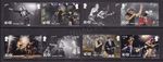GB SG 5283-5290 MNH MINT STAMP SET 2025 KCIII AC/DC THE BAND MUSICIANS PAIRS