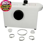 Avox Extra Domestic Sanitary Macerator Waste Pump White Carbon Filter IP54