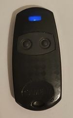Came TOP432EE Gate Remote Control 2 Button Key Fob Black Hand Set Electric TOP
