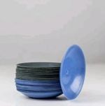 2X Scoop Igbako Traditional Scoop for Amala and Eba in Durable blue color