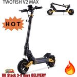 TWOFISH V2 MAX 10in Foldable Off Road Electric Scooter 48V 17Ah 50-60KM Range