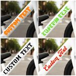 Personalised Bike Frame Name Decal Stickers Custom Text BMX MTB Cycle Labels