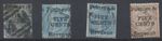 Ceylon Stamps 1885 SG155;156 (x2);158 used CV £59
