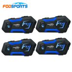 Fodsports FX4 Pro Motorcycle Bluetooth Headset 4 Riders Helmet Intercom 1000m UK