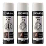 3x Tetrosyl Stonechip Stone Chip Underseal Protector Aerosol White 500ml SCS502
