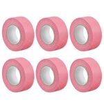 6Pcs 25mm 1 inch Wide 20m 21 Yards Masking Tape Painters Tape Rolls Pink New