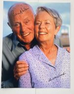 RICHARD WILSON &ANNETTE CROSBIE Genuine Handsigned Photograph 10 x 8