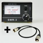 SWR Meter + Patch Lead for CB Radio Aerial 25-30 MHz FREE Antenna Tuning Guide