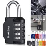 4-Dial Combination Weatherproof Outdoor Padlock Locker Gate Shed HEAVY DUTY Lock