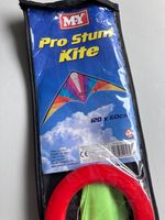 MY STUNT KITE120x60cm WIND RANGE 2-5BEAUFORT CARRING BAG NEW/OTHER FIBREGLASS FR
