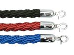 TOP QUALITY QUEUE BARRIER ROPE TWISTED OR VELVET 1.5m LONG FOR BARRIER POSTS 