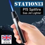 SPITFIRE P15 Gas Lighter - Windproof Jet Flame Lighter - Multiple Uses - 46g NEW