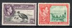 British Solomon Islands 1939-51 2s 6d and 5s  SG 70-71 MLH
