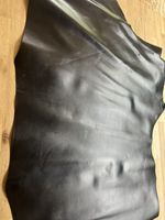 Black Leather Skin Approx 100cm X 70cm Around 1.2mm Thick Ref 253