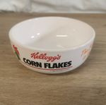 Kelloggs Corn Flakes Vintage Cereal Bowl White Ceramic 1987 80s Rare Collectable