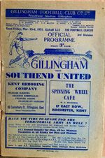 GILLINGHAM v SOUTHEND UNITED, 23/03/1951, DIVISION 3 (South)