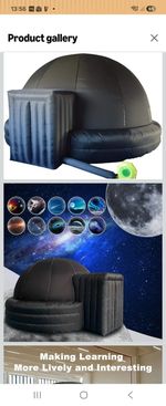Inflatable Projection Dome/Planetarium Tent with Air Blower