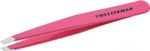 Tweezerman Tweezers Slant Eyebrow Hair Pluckers Pink Large Stainless Steel
