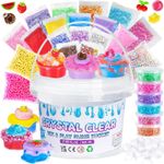 26 Pcs Crystal Slime  500ml Kit, DIY Stress Relief Fluffy Slime Toys Gift pack