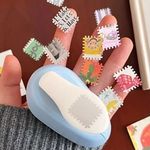 Hole Puncher Stamp Border Punch Stamp Shape Toothed Puncher Embosser Card BLUE