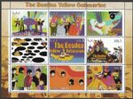 The Beatles- stamps sheet Yellow Submarine pop Music Art Cartoons  mnh 2003